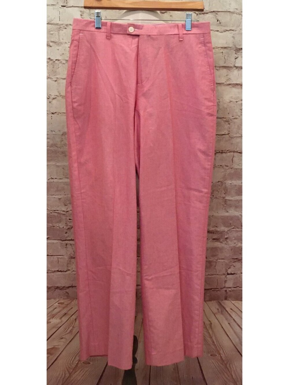 NAUTICA Dress Blues Boys Plain Front Pants Size 20 Regular Red Oxford Cloth NEW